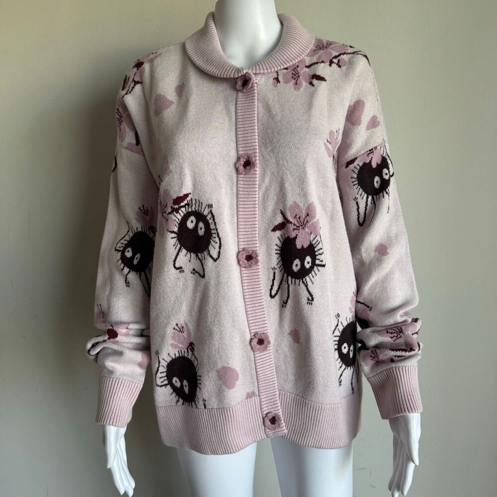 Her Universe Studio Ghibli Spirited Away Soot Sprite Sakura Girls Cardigan XL